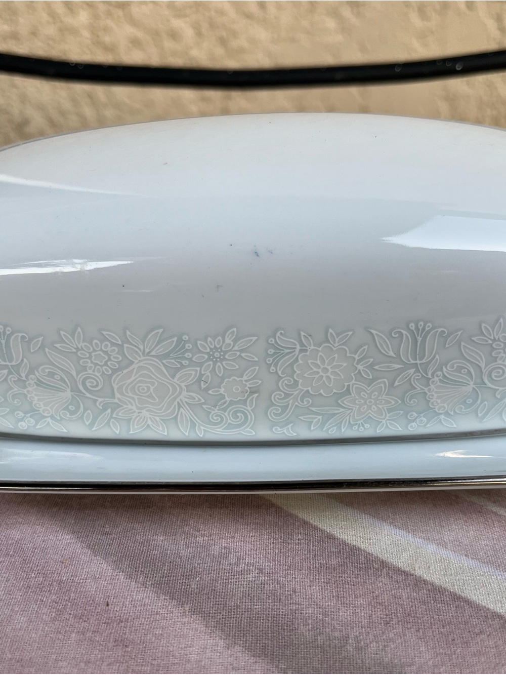 Crown Victoria Fine China Patton Lovelace Covered Butter Dish Ll-20